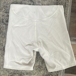 Lululemon biker shorts. Cream color.